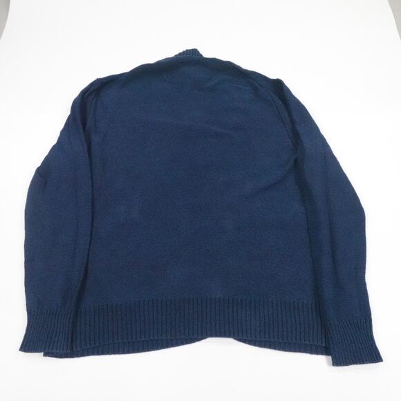 Robert Graham Sweater Mens Large‎ Blue Cable Knit Button Cardigan Fisherman - Picture 3 of 16
